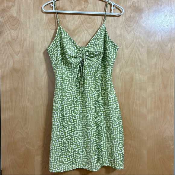 Dynamite Nia Mini Satin Slip Dress - Picture 3 of 5